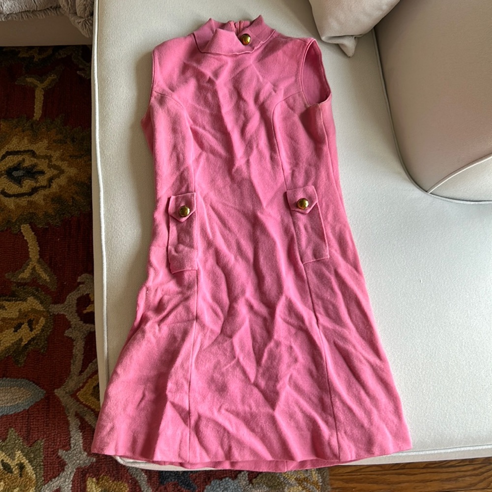 Vintage pink sweater dress